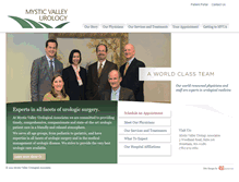 Tablet Screenshot of mysticvalleyurology.com